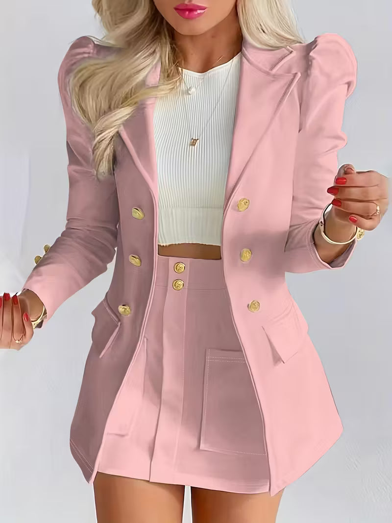 Set blazer con gonna