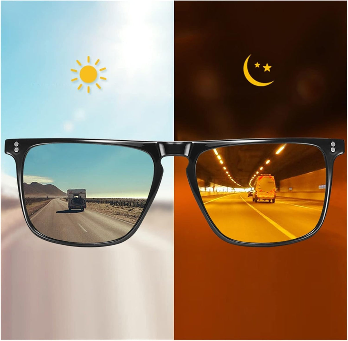 Occhiali Da Sole Fotocromatici Anti-Riflesso Luce Blu