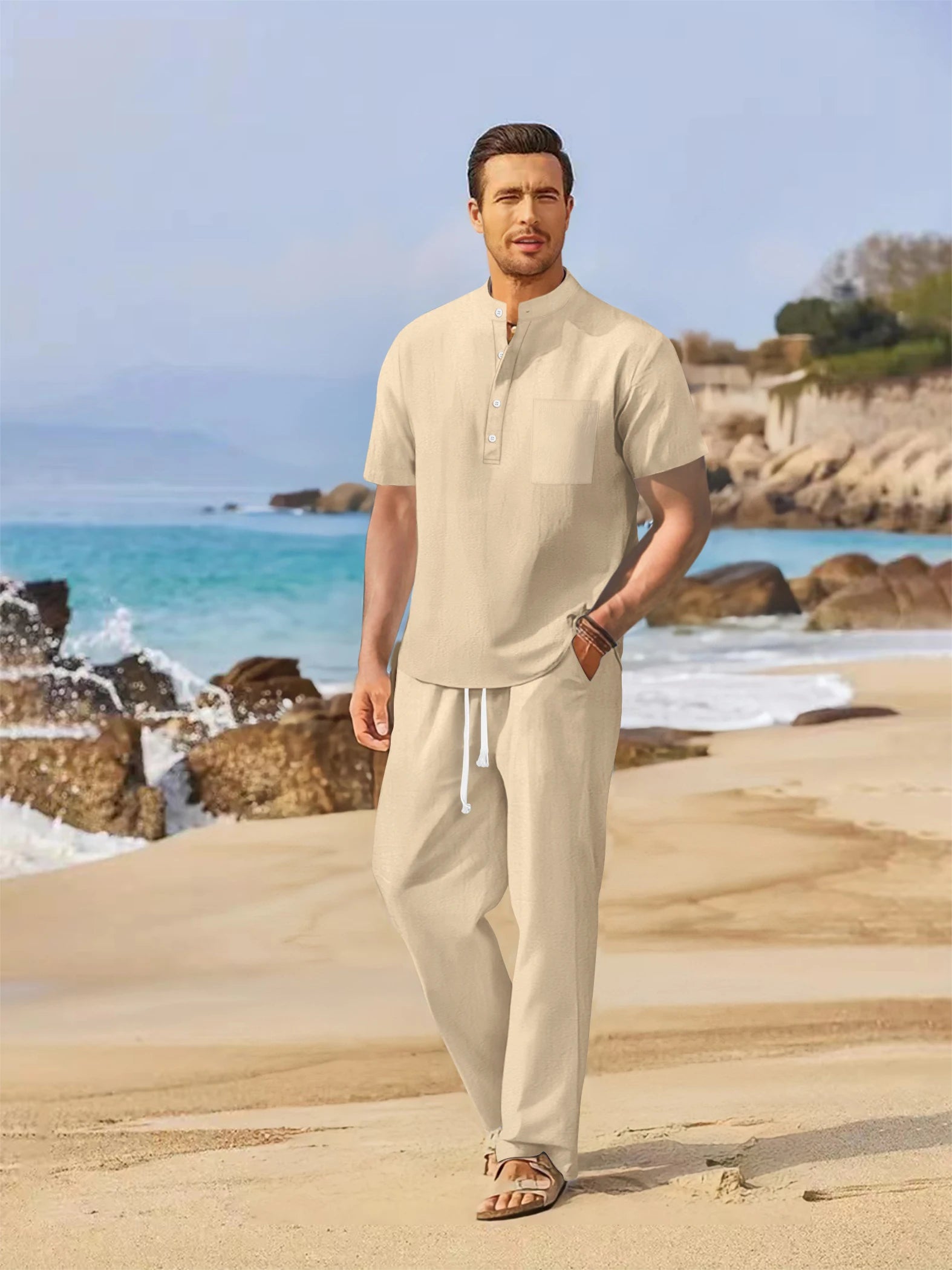 Completo Lino Uomo Estate