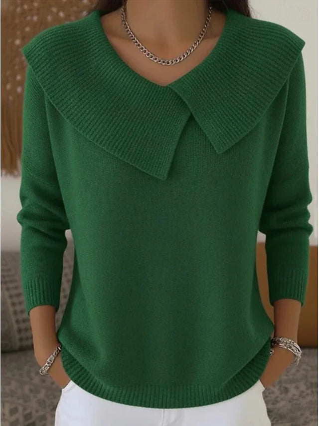 Maglione invernale con colletto